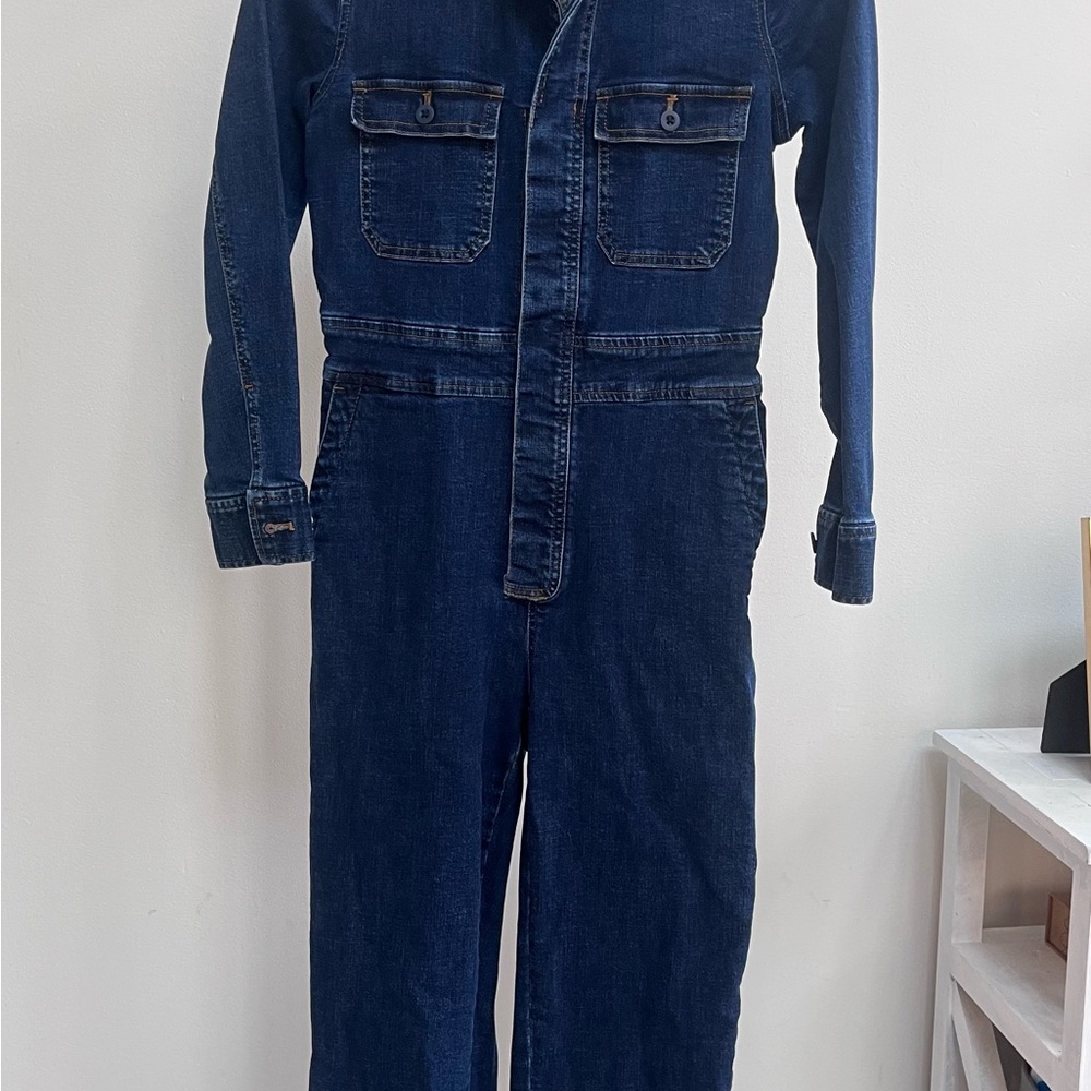 Madewell Dark Blue Denim Jumpsuit
